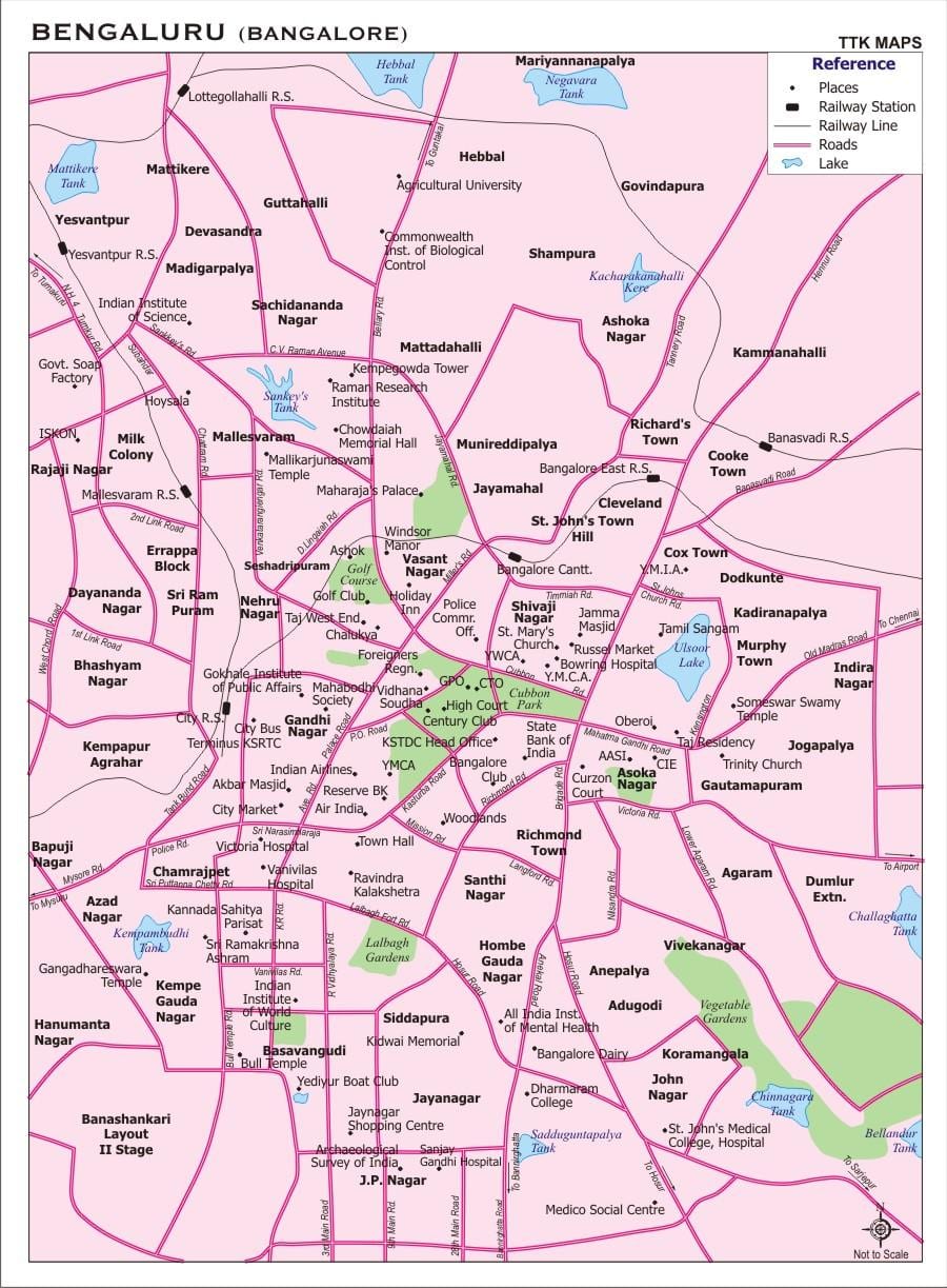Banglore in map