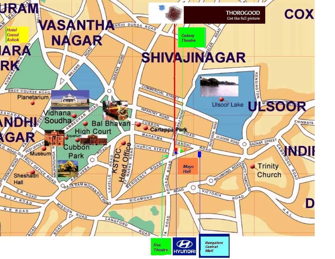 Ulsoor Bangalore map