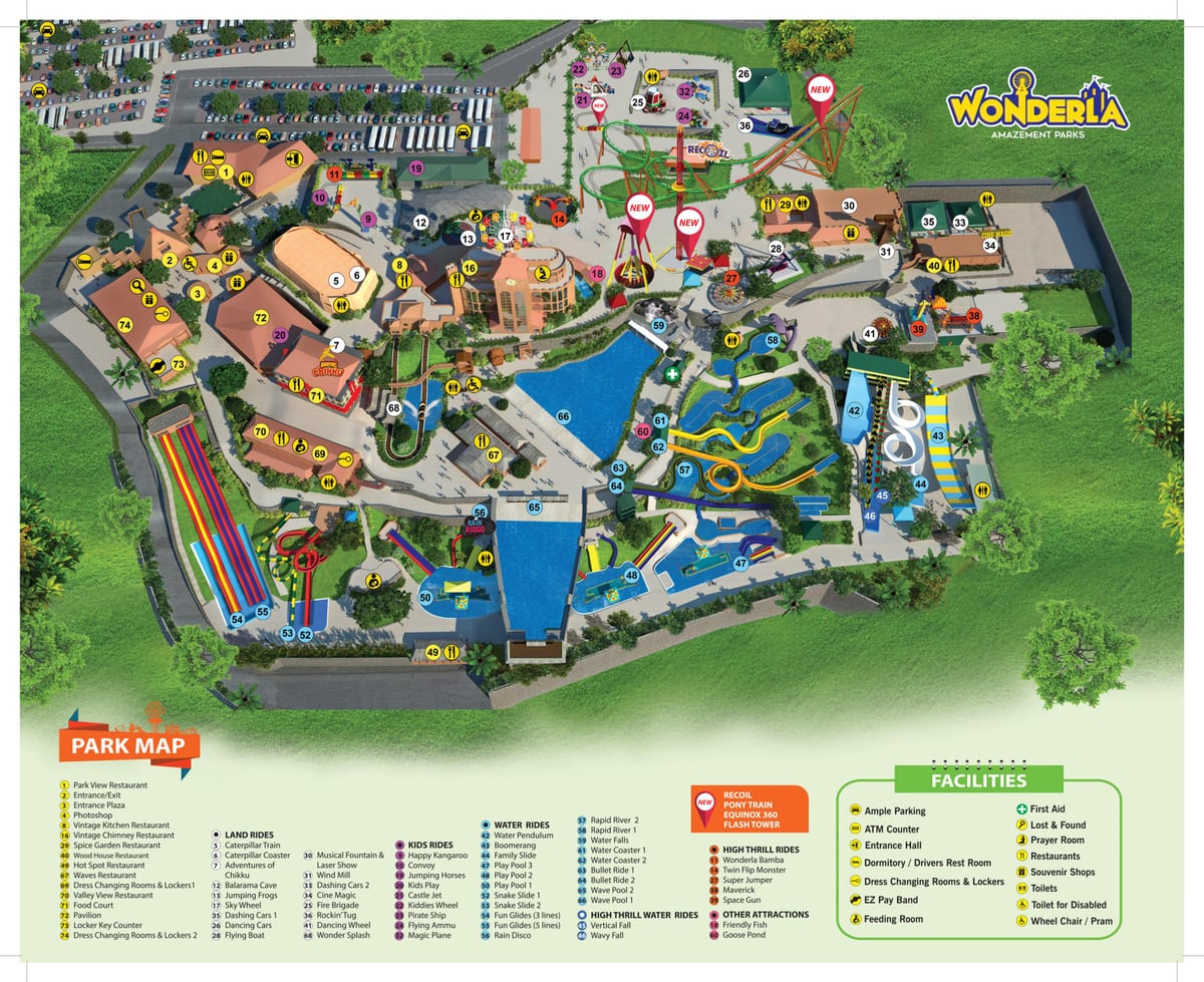Bangalore Wonderla map